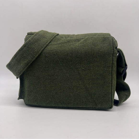 Lukla Green Messenger Bag with Sun Moon Embroidery - Picture 9 of 12